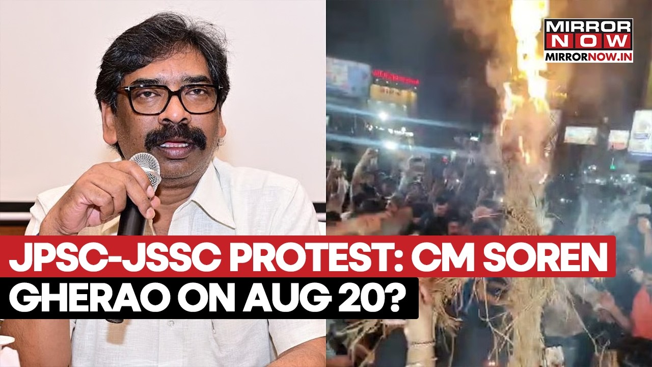 JPSC-JSSC Protest: Protesters Issue Ultimatum To Jharkhand Govt., CM Residence Gherao On August 20