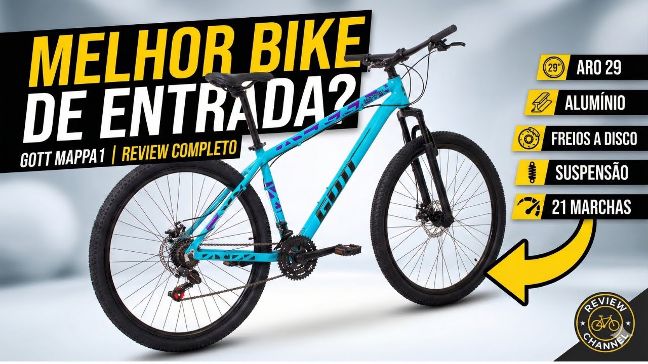 Bicicleta Aro 29 Gott Mappa1 Vale a Pena em 2026 ? Review Completo MTB 21v com Freio a Disco!