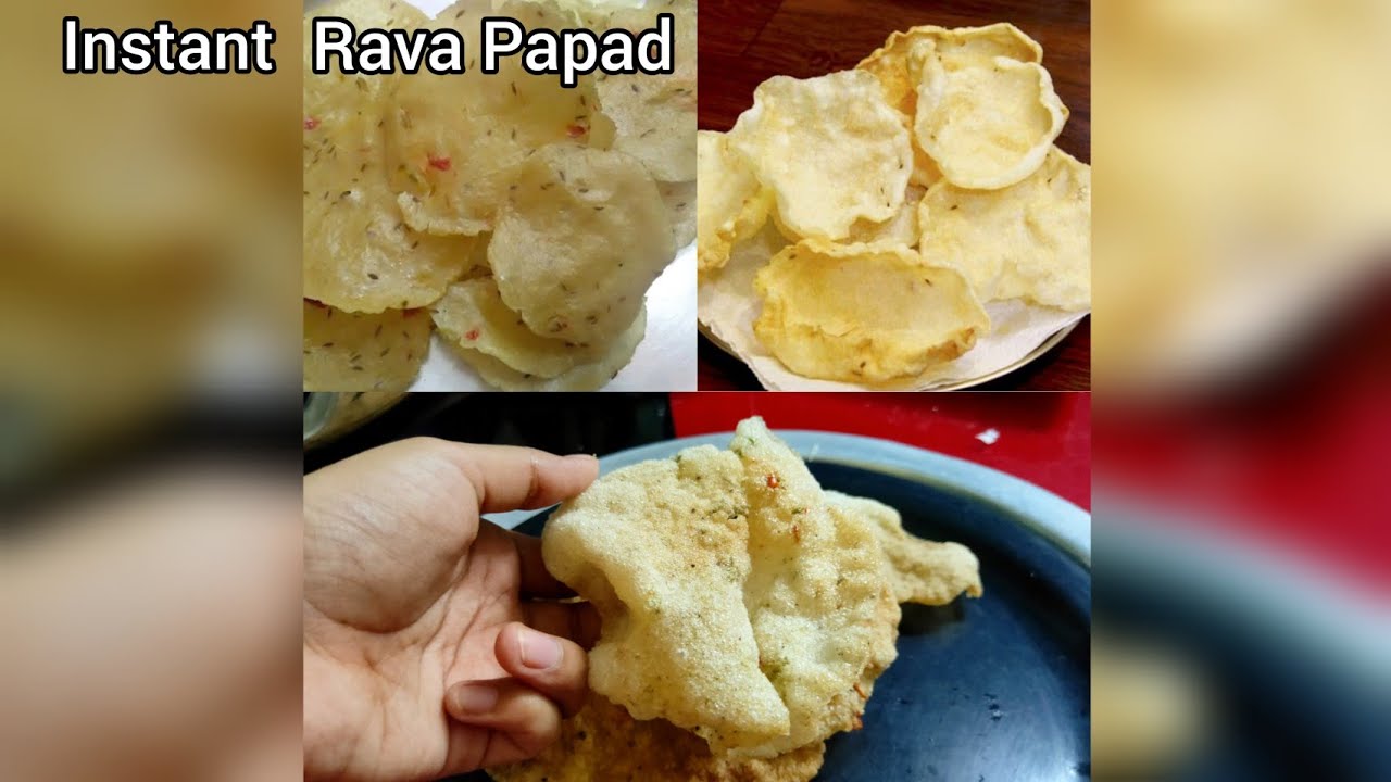 Homemade papad using 1 cup rawa | #shorts