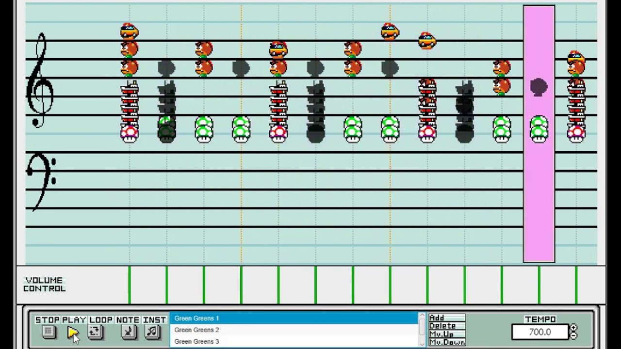 Green Greens - Kirby Dream Land (Mario Paint)