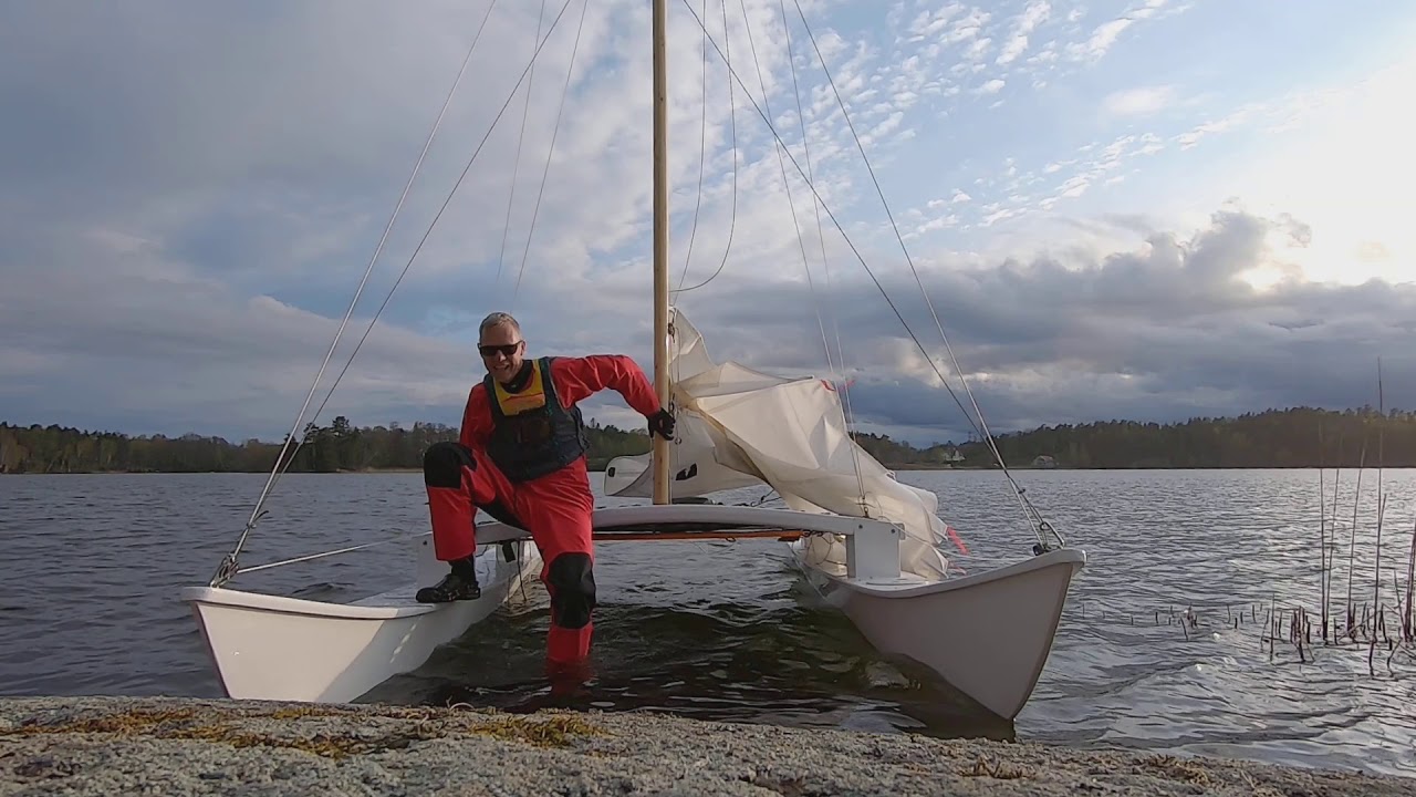 The third sail with my Hobby Kat on lake Uttran #83