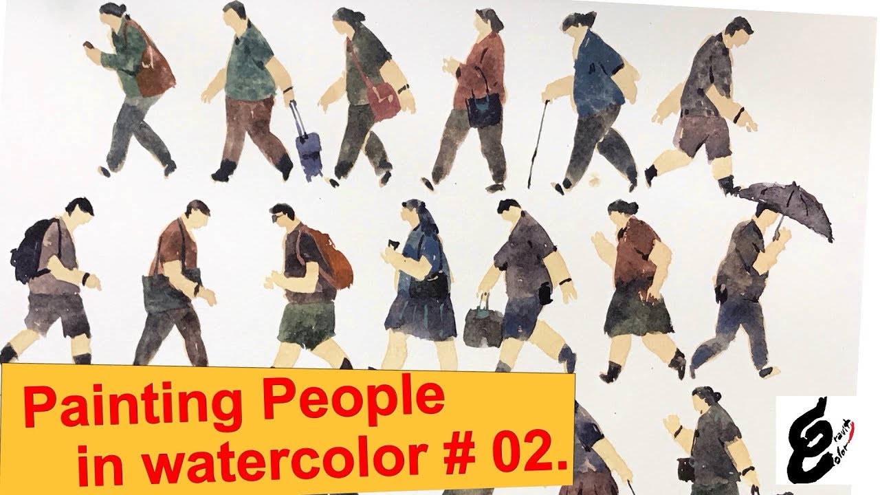 How to Paint People in watercolor # 02.
