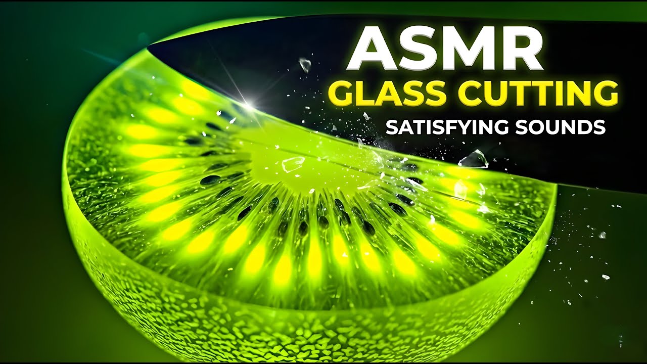 10 minutes of AI Satisfying Video ASMR Glass Cutting  🔪✨