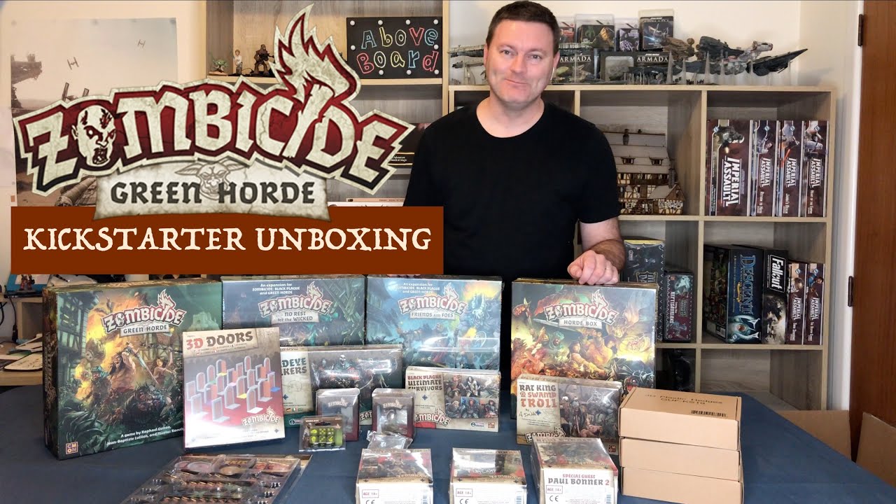 Above Board - Unboxing Zombicide Green Horde Kickstarter