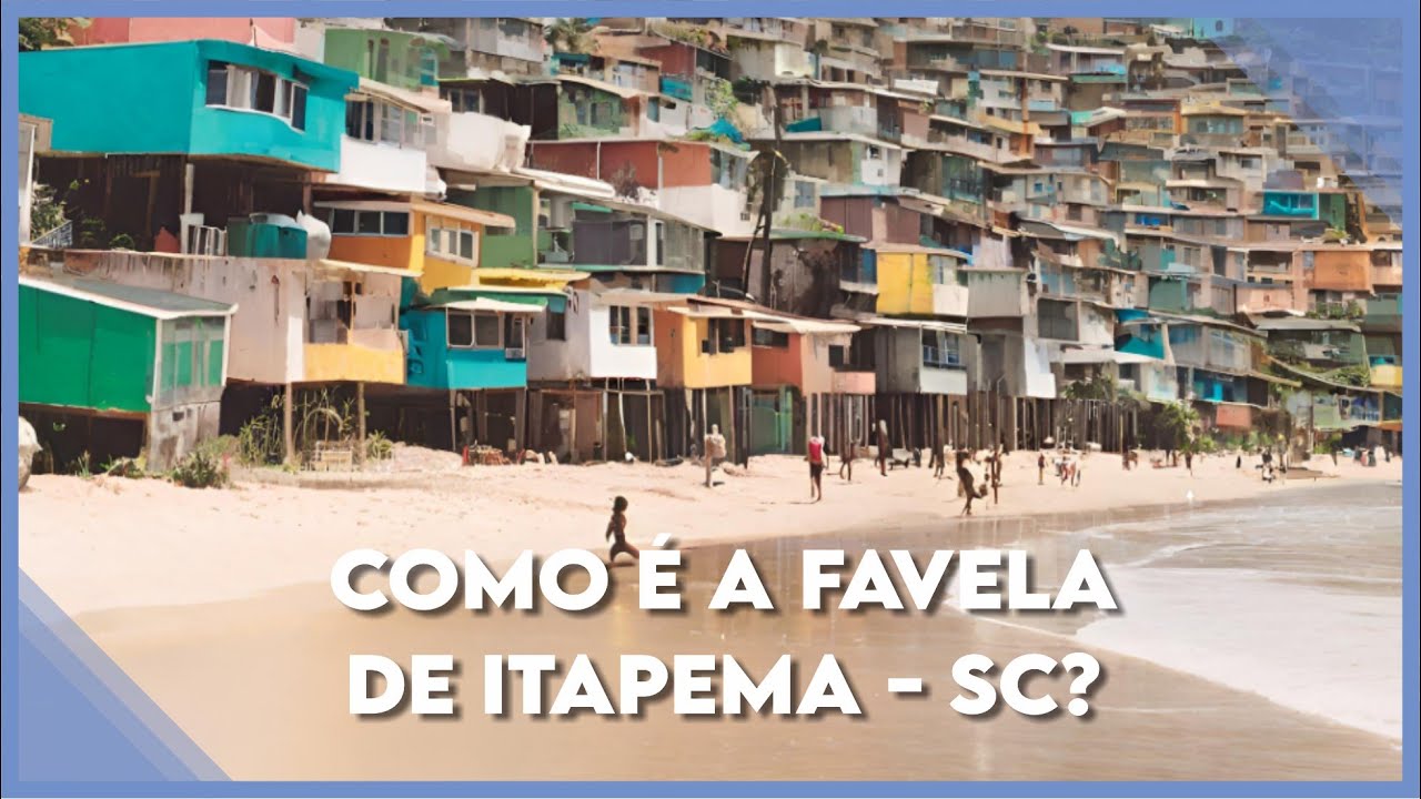 Bairro de pessoas simples no litoral de SC