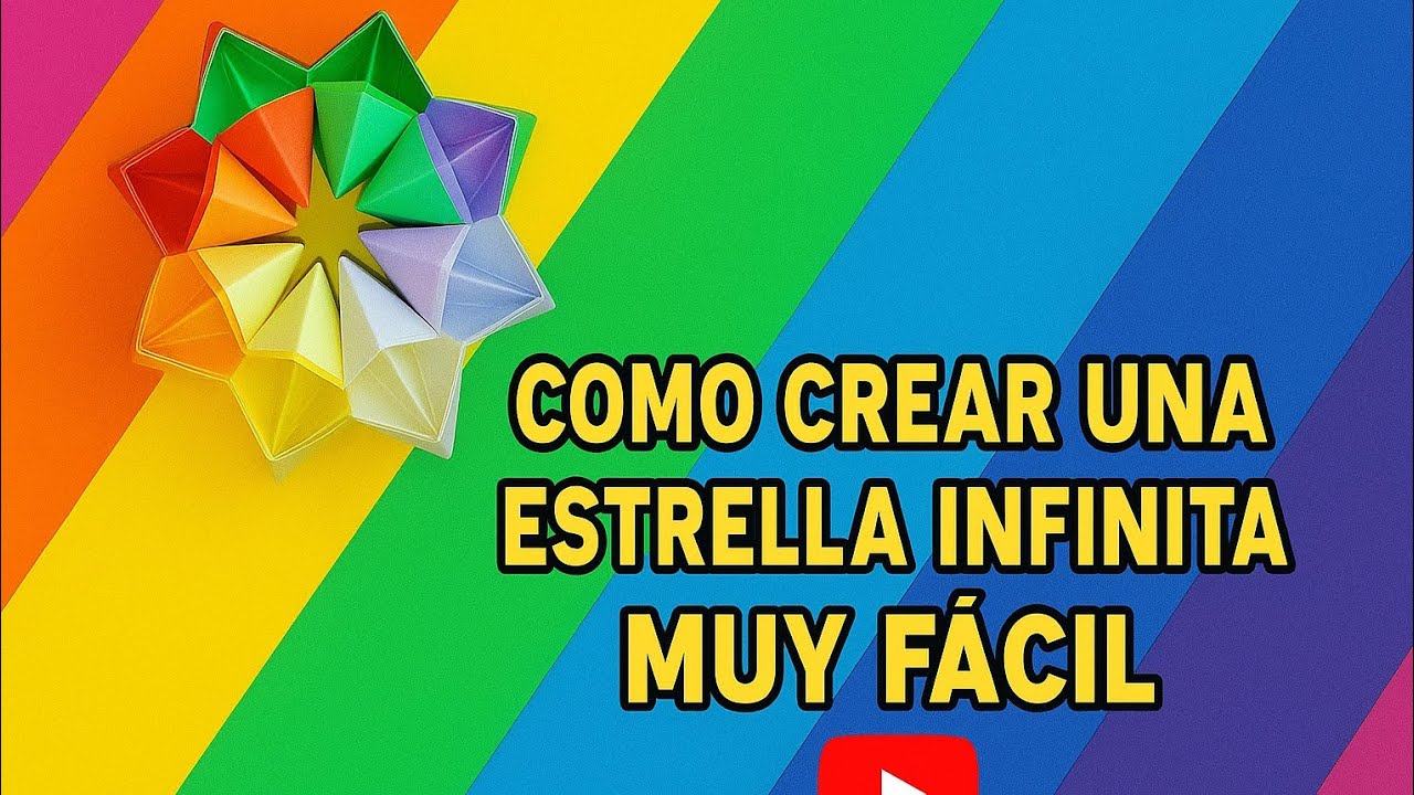 1 Cómo hacer una estrella infinita  o mágica de papel fácil sin pegamento. Origami modular.