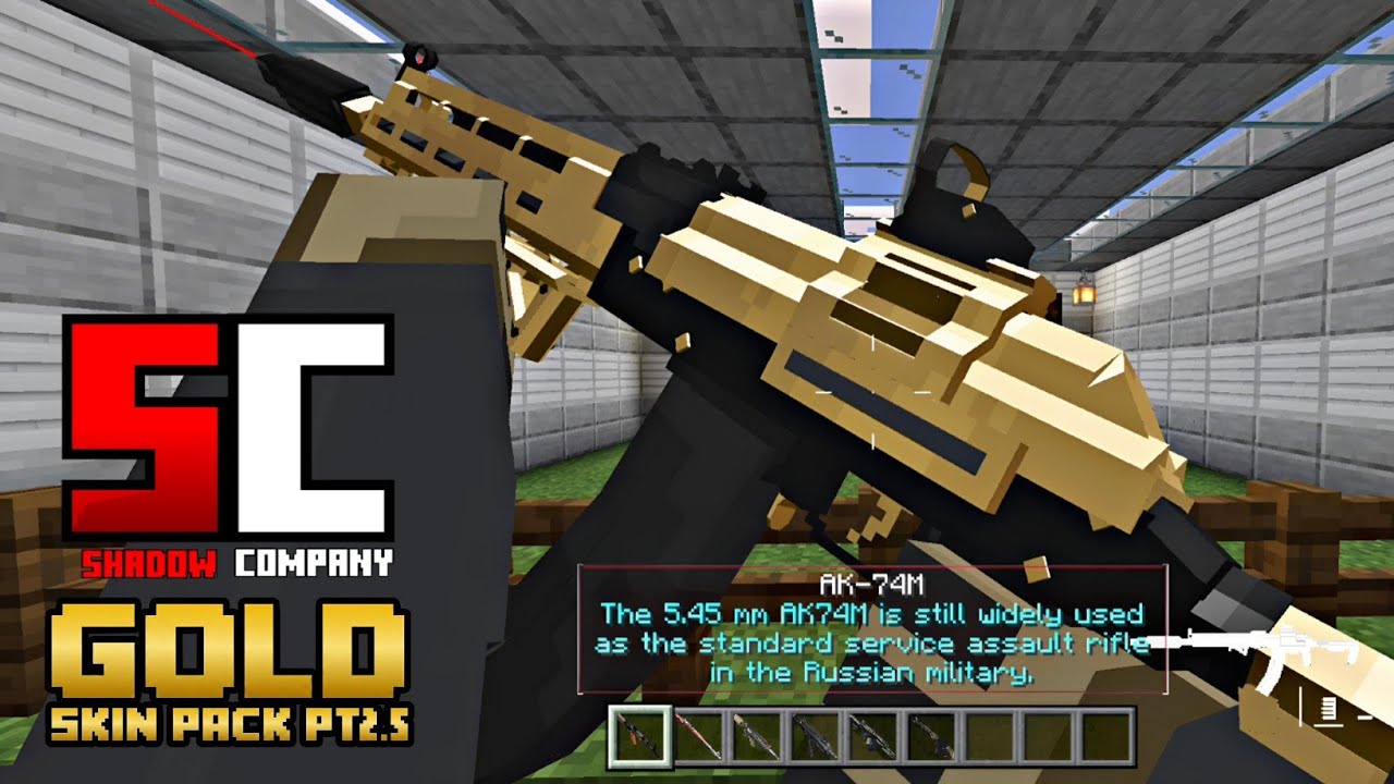 Shadow Company Gold PT2.5 skin pack by: @Shadow_Addon_Creator | Minecraft Bedrock & Pocket edition