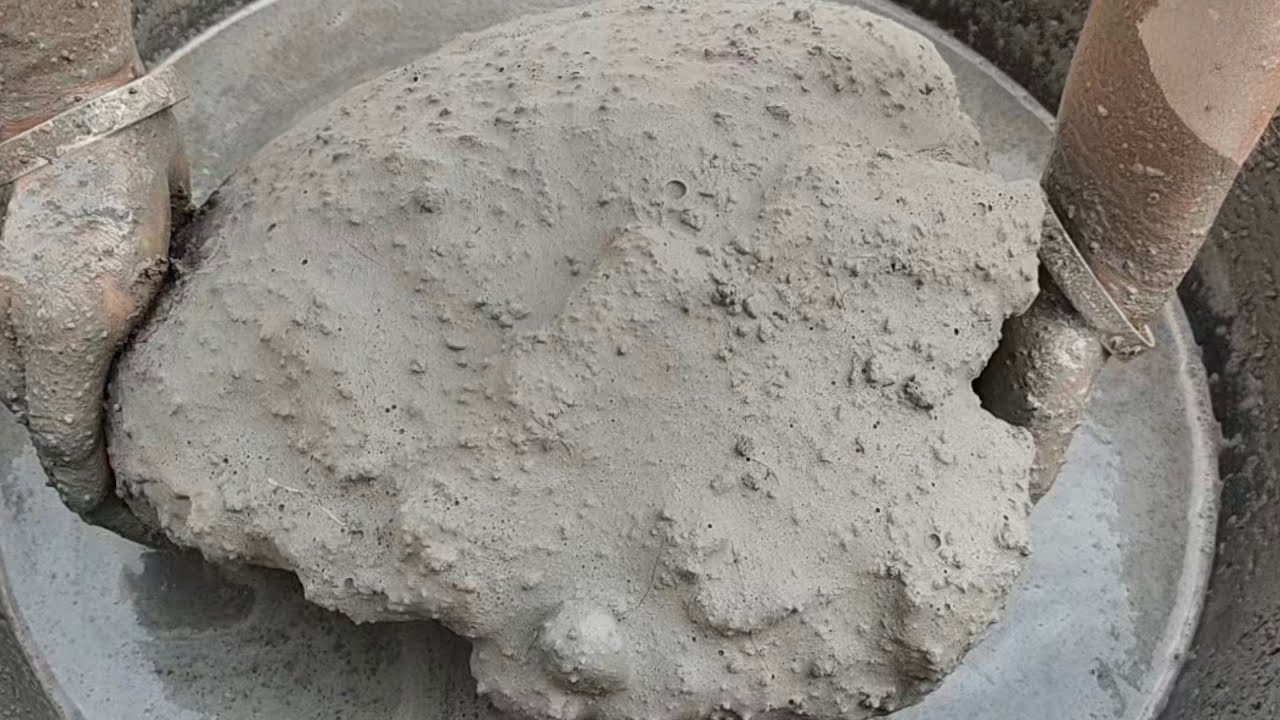 Awesome texture sandcement+white stones crumbling in lots of water 💦 ‎@AS ASMR 