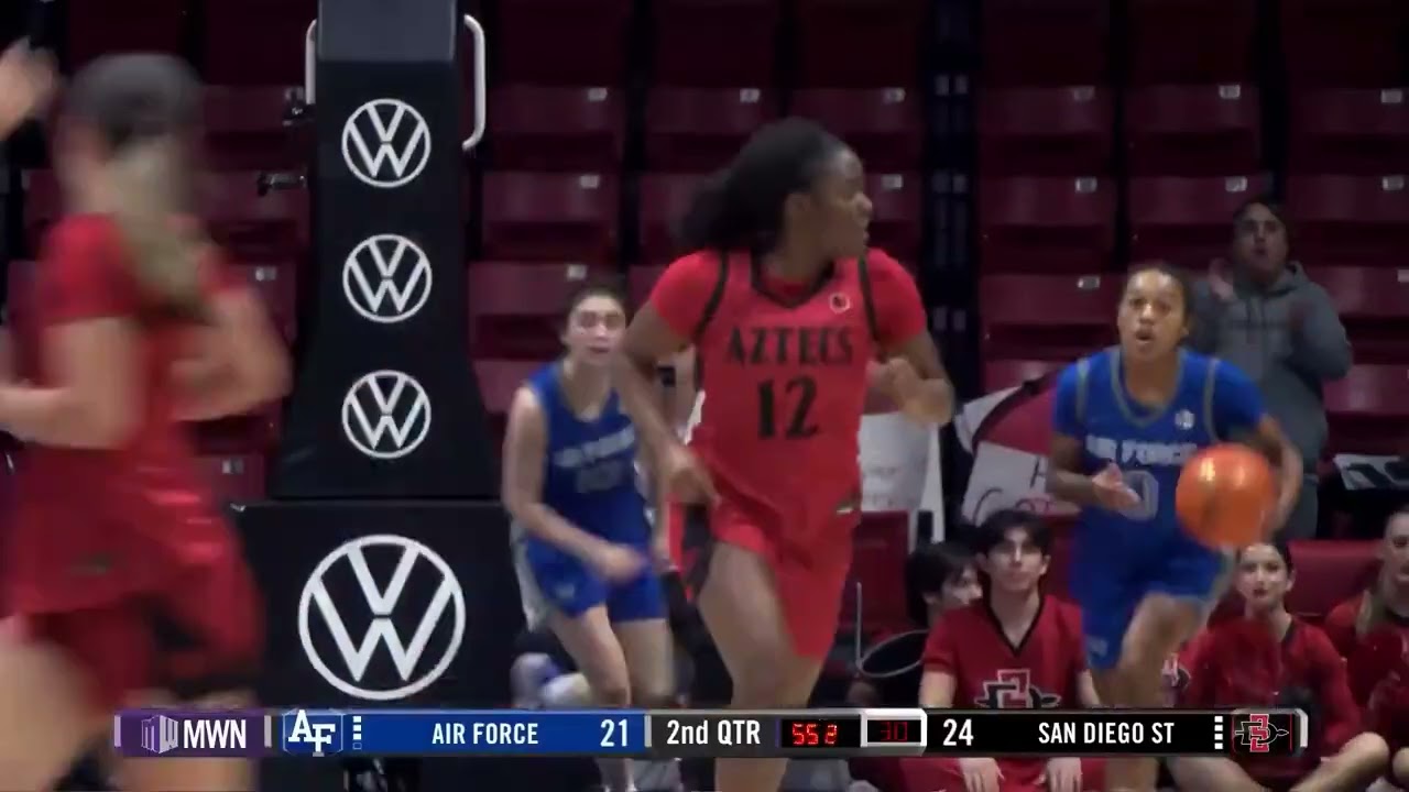 SDSU WOMEN'S HOOPS HIGHLIGHTS: AZTECS 62, AIR FORCE 51 - DEC 31, 2025