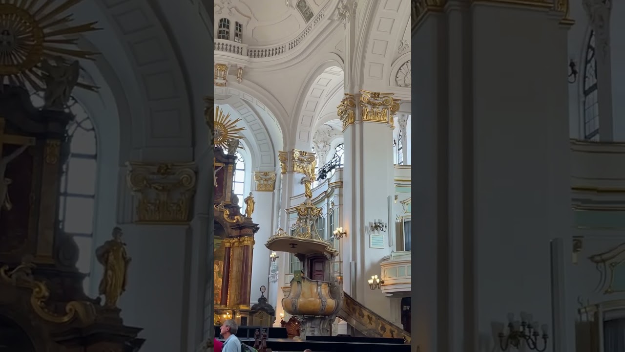 Inside the Magnificent St. Michael's Church in Hamburg, Germany 🇩🇪  #LoisvonBerge