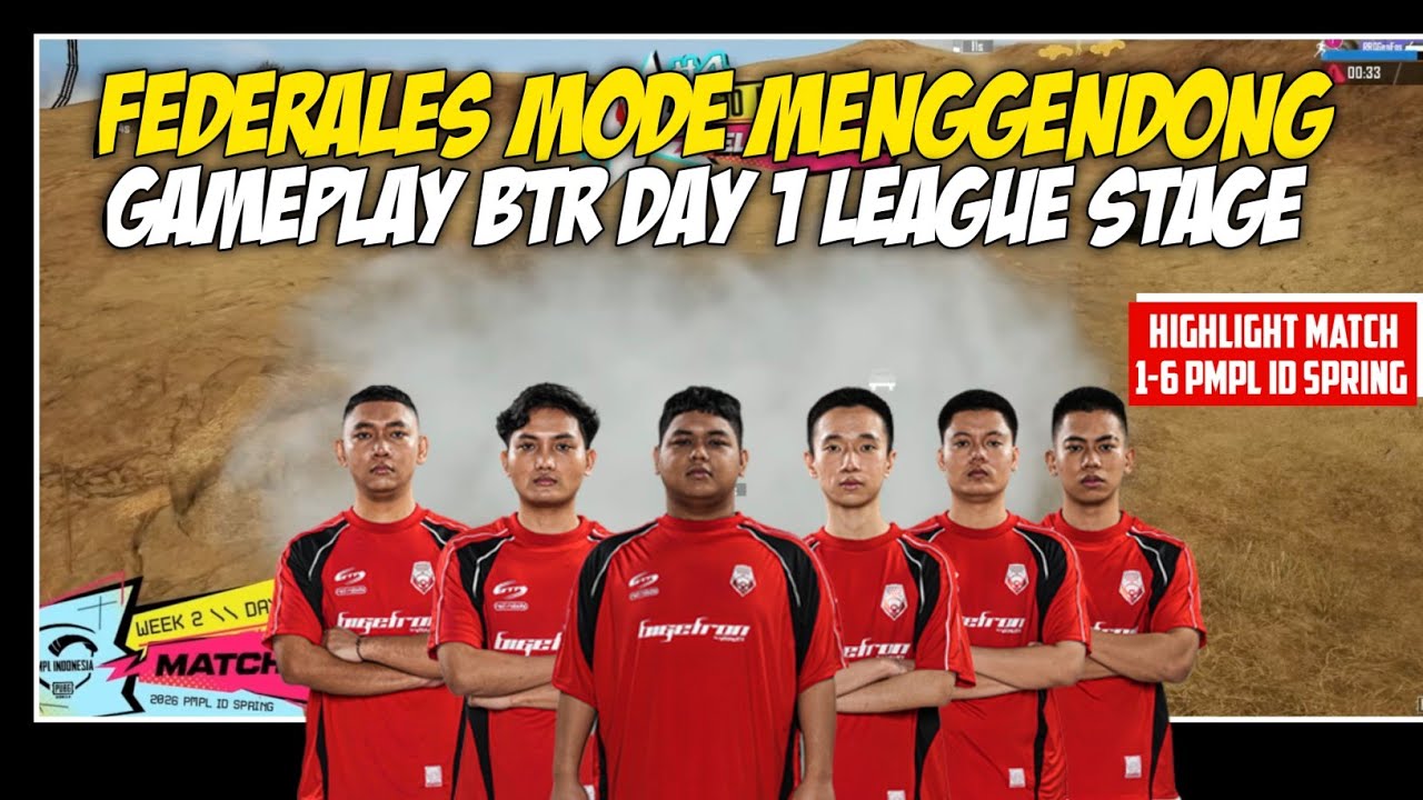 HIGHLIGHT TEAMFIGHT BTR DAY 1 WEEK 2 PMPL ID SPRING LEAGUE STAGE 2026 MATCH 1-6