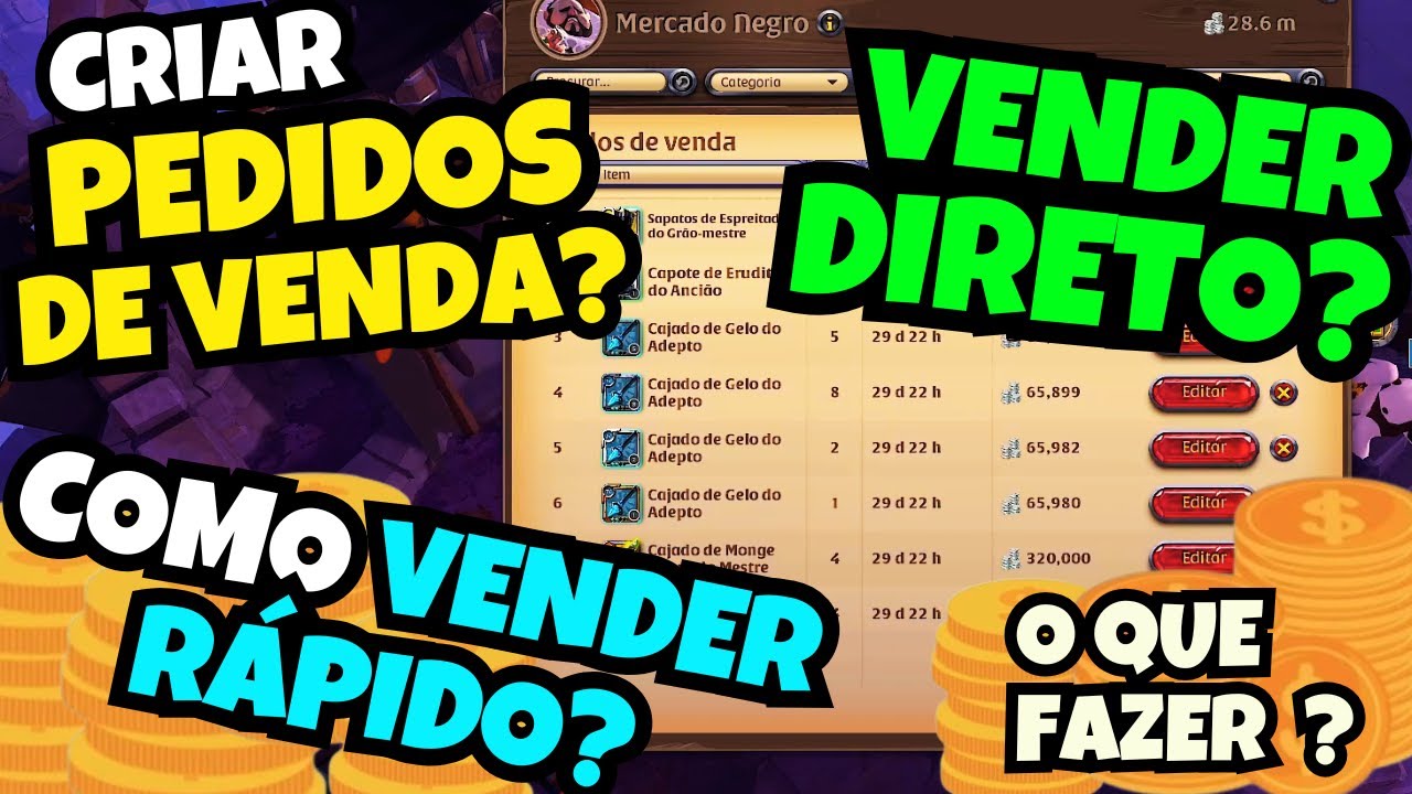 SE CRIAR PEDIDOS DE VENDA DEMORA A VENDER? - FLIP, CRAFT ou TRANSPORTE no ALBION?  PLANILHA FLIP #2