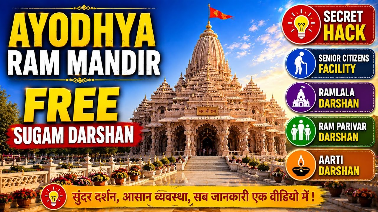 How to Book FREE Sugam Darshan in Ayodhya Ram Mandir 🛕 | Senior Citizen Guide 🚩| Jai Sri Ram 🙏