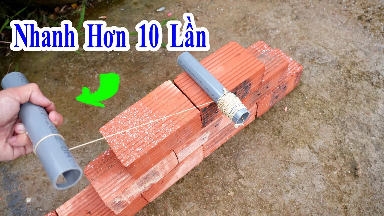 biết cách này thì thợ sẽ xây nhanh hơn gấp 10 lần, mẹo hay xây dựng, mẹo xây tường gạch cực nhanh