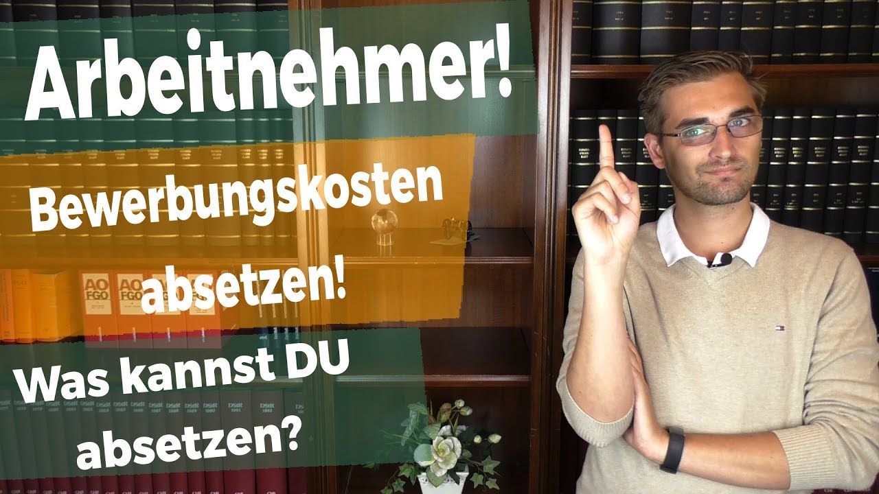 Bewerbungskosten absetzen!
