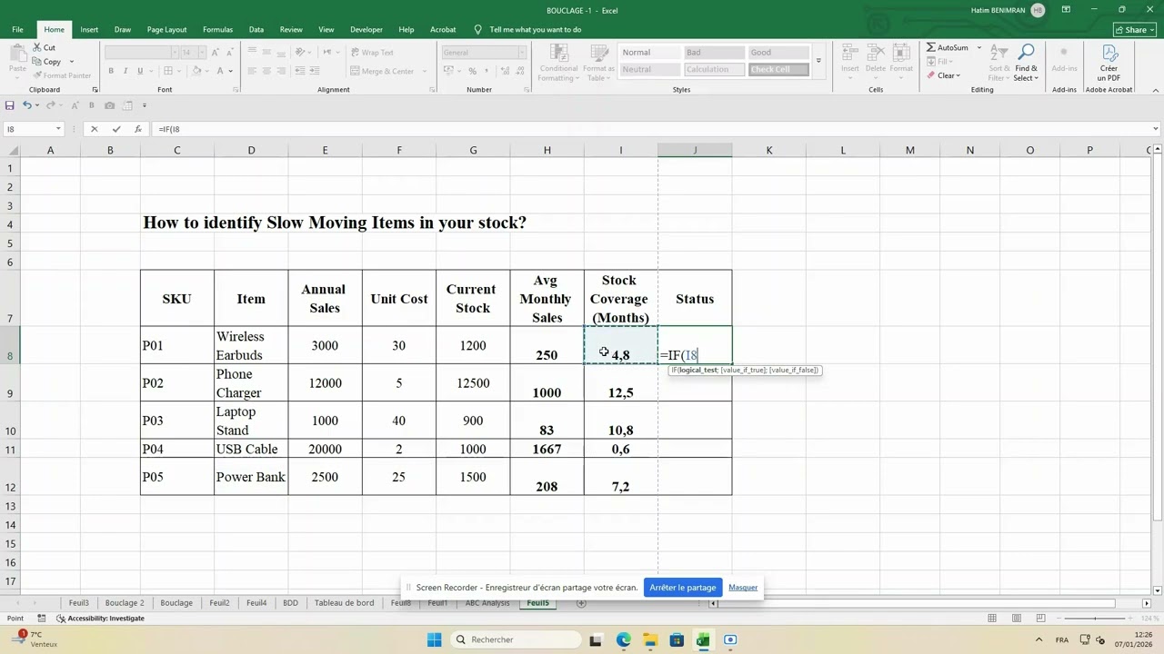 How to Identify Slow-Moving & Critical Stock Using Excel (Real Case Study)