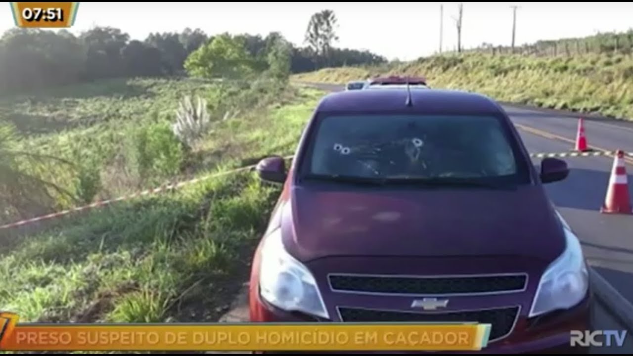 Homem suspeito de duplo homic&iacute;dio em setembro &eacute; preso em Ca&ccedil;ador