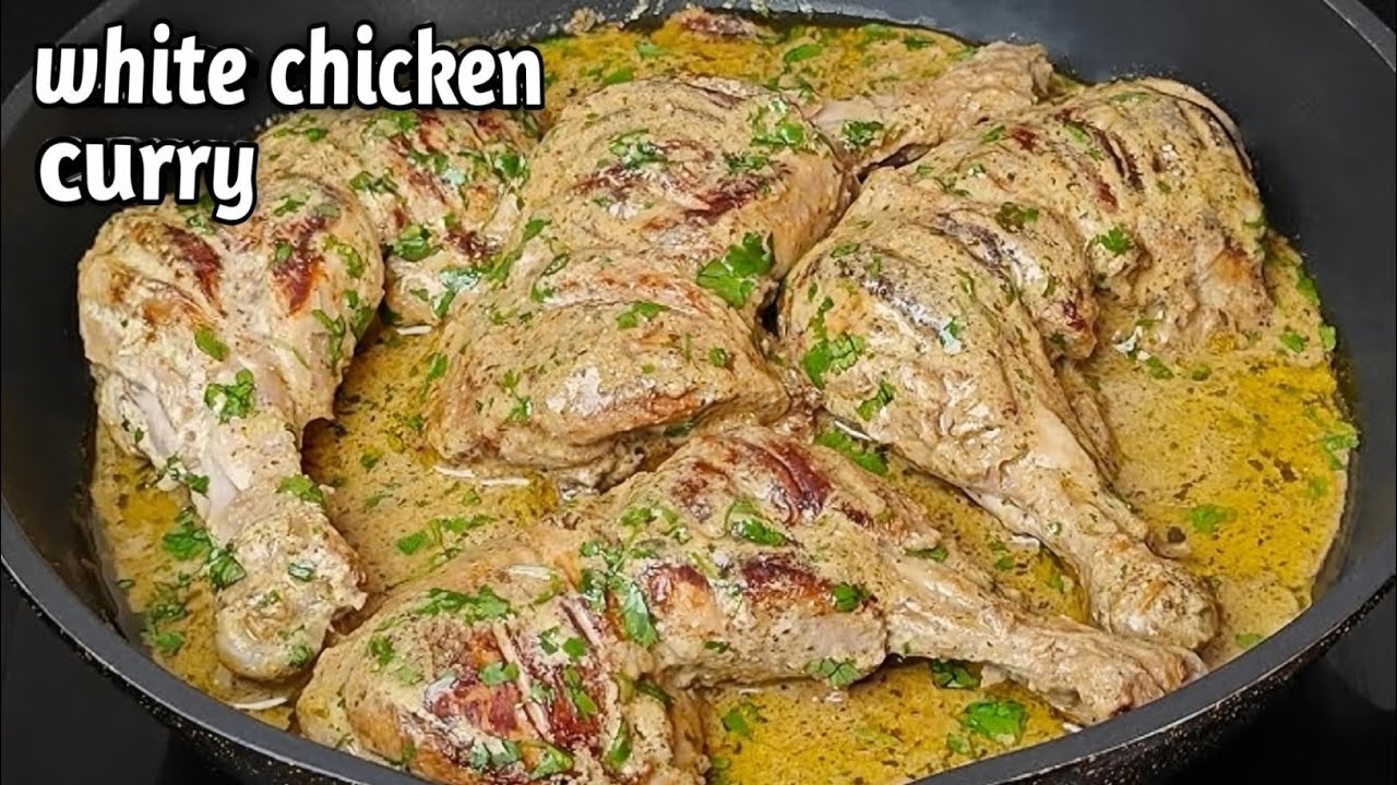 White chicken curry/white chicken recipe in style/जबरदस्त वाइट चिकन रेसिपी हिंदी में ये
