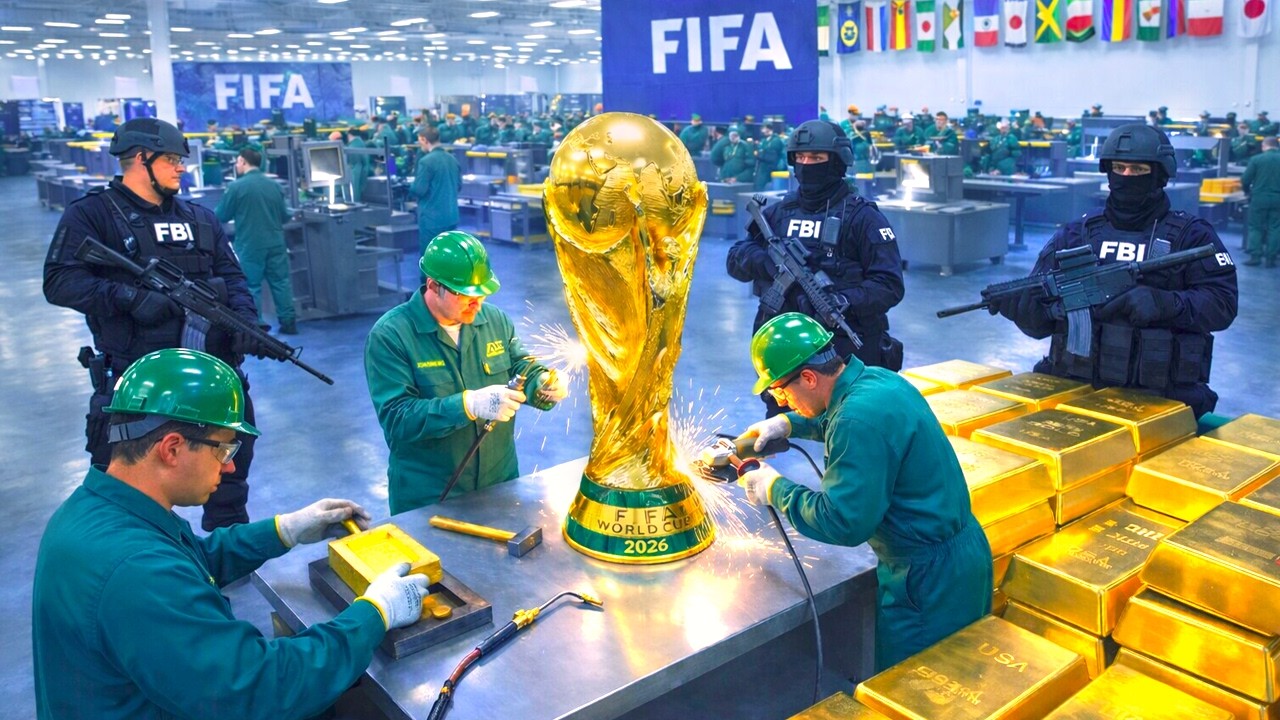 CÓMO se FABRICA la COPA del MUNDIAL FIFA 2026 ⚽ | del ORO al TROFEO de $20 MILLONES de DÓLARES 🏆