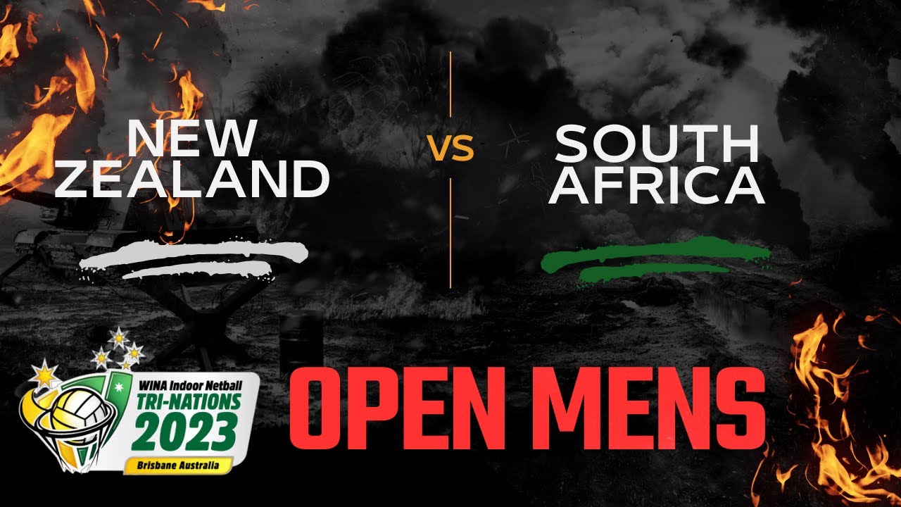 NZ vs South Africa Open Men’s Indoor Netball