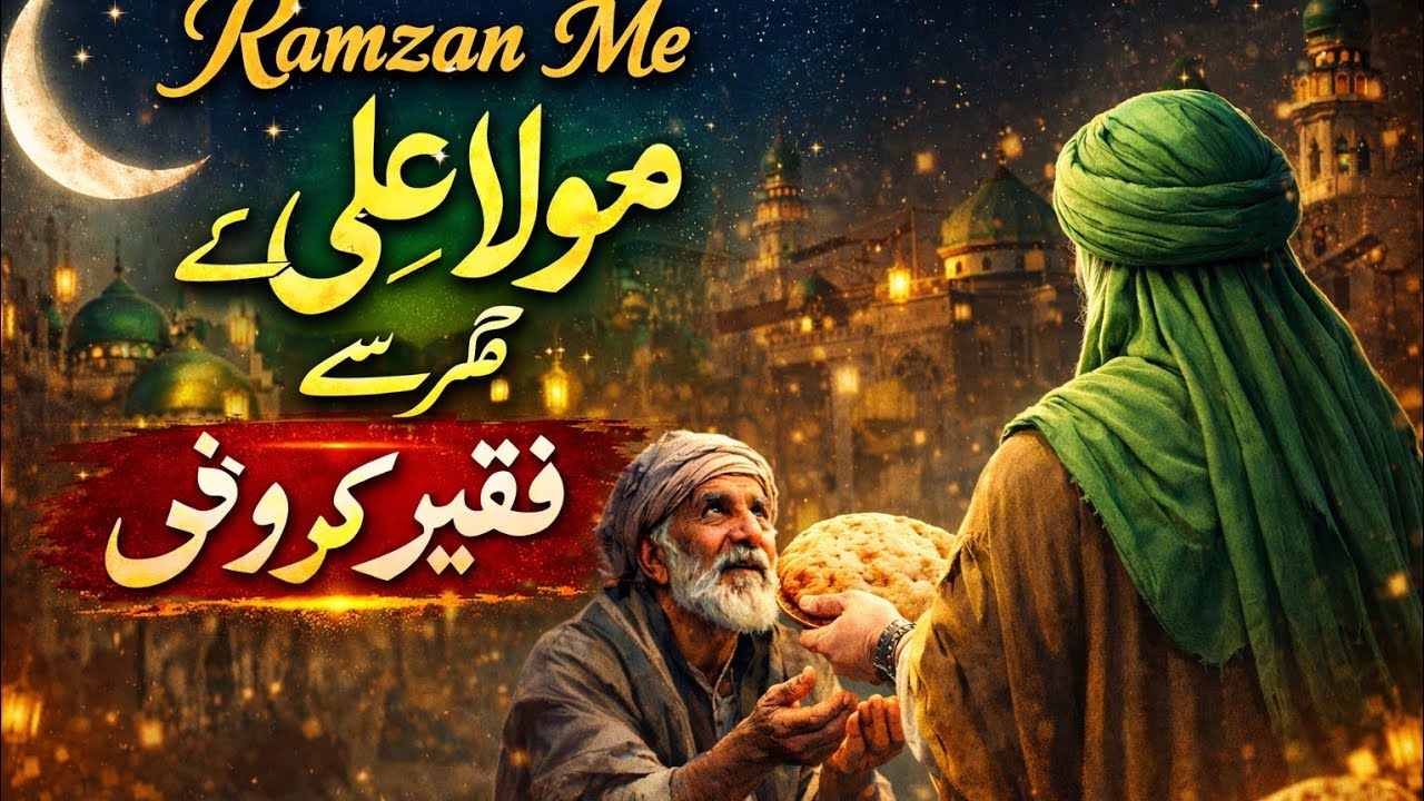Ramzan me maula ali ke ghar se faqeer ku roti || Payara waqia 🌛