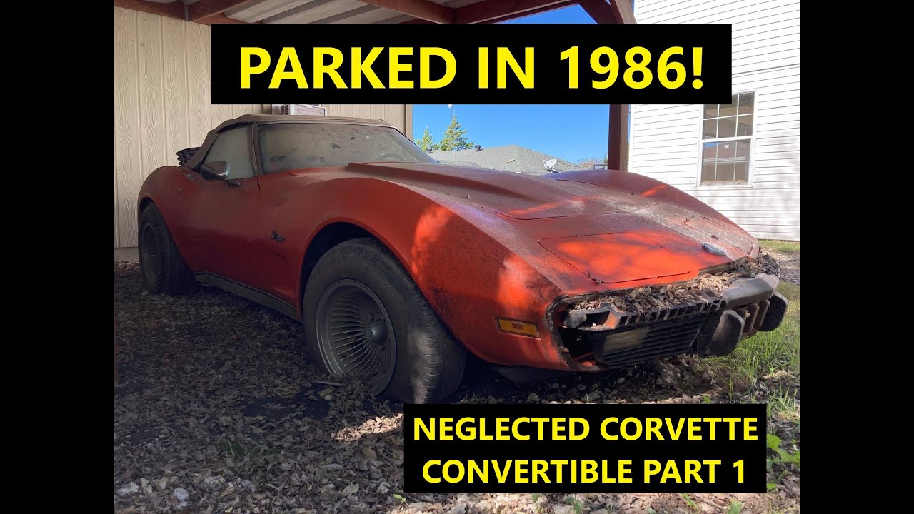 Neglected for 34 Years: 1975 C3 Corvette Convertible Brought Back to Life Part 1