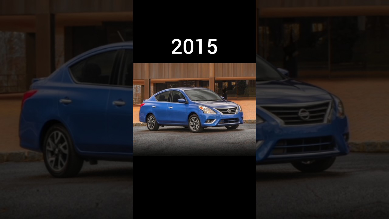 evolution of nissan versa (2004~2023) #short #nissan #versa #allcaravailable