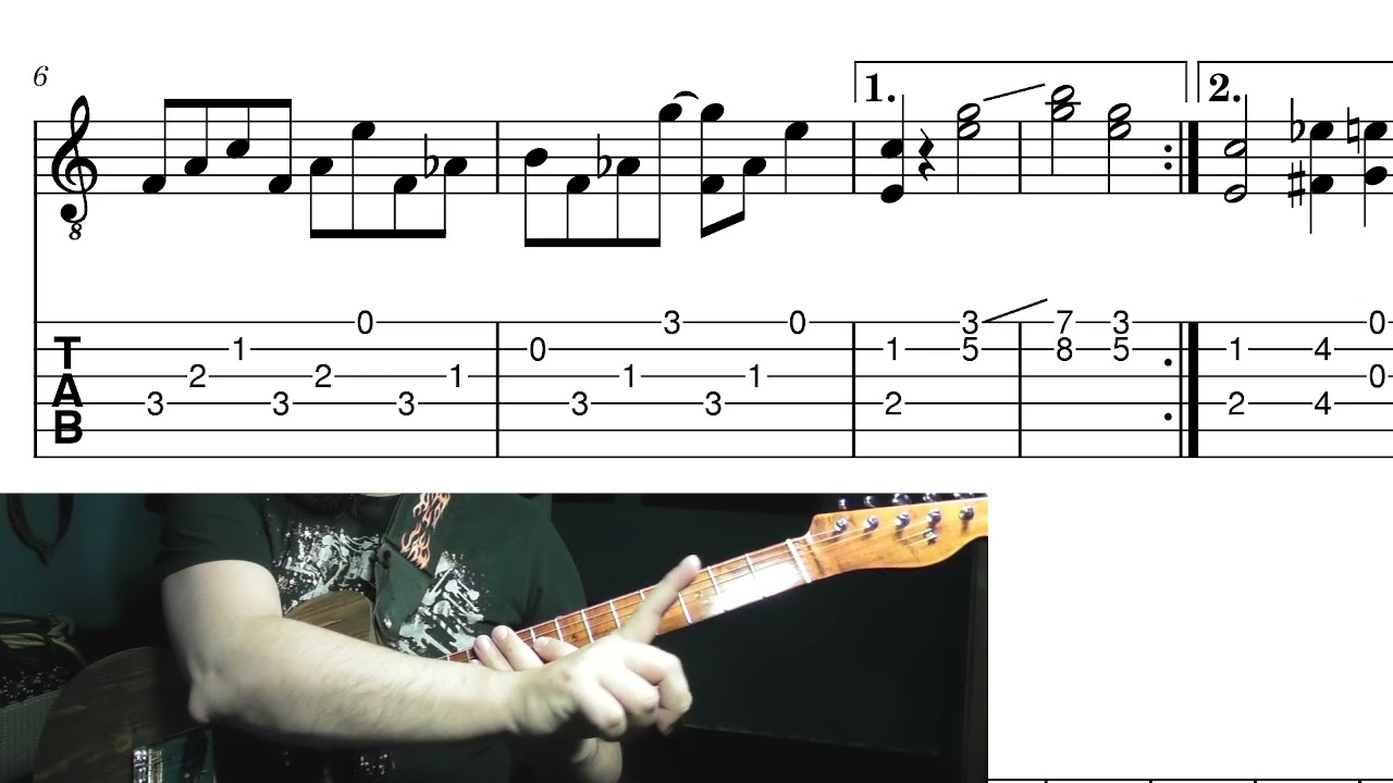 Chet Atkins - Cascade  - How to play A Section