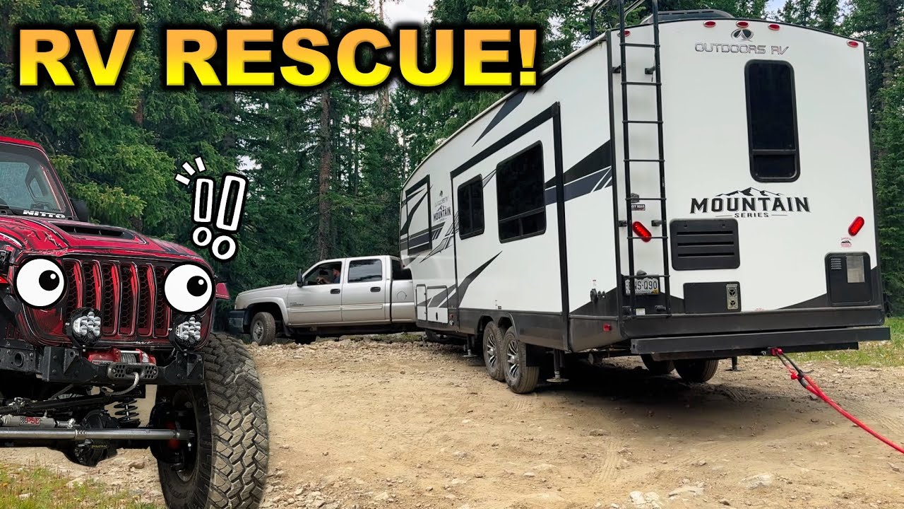 Jeep RESCUES RV STRANDED Off Road at 11,000ft!