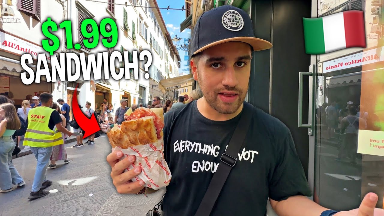 Probando EL MEJOR SANDWICH de ITALIA.. 🇮🇹 | Florencia, Italia #4