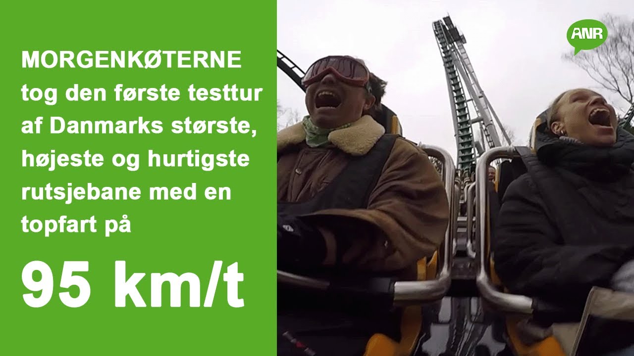 MORGENKØTERNE tester den nye 🎢 FØNIX rutsjebane i Fårup Sommerland