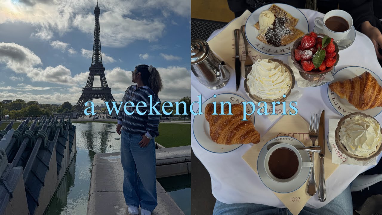 a weekend in paris | matcha, carette, eiffel tower, cousins debut