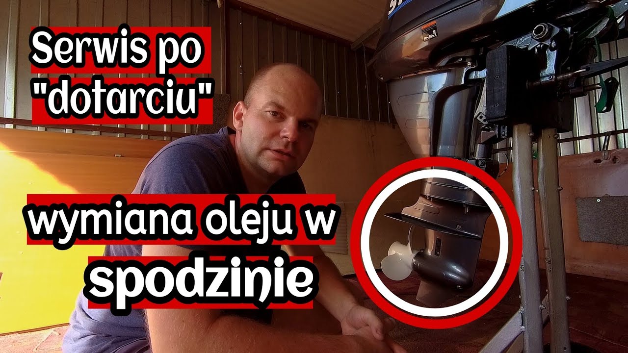 Yamaha F15 Storm F18 silnik-Wymiana oleju w spodzinie / przekładni po 