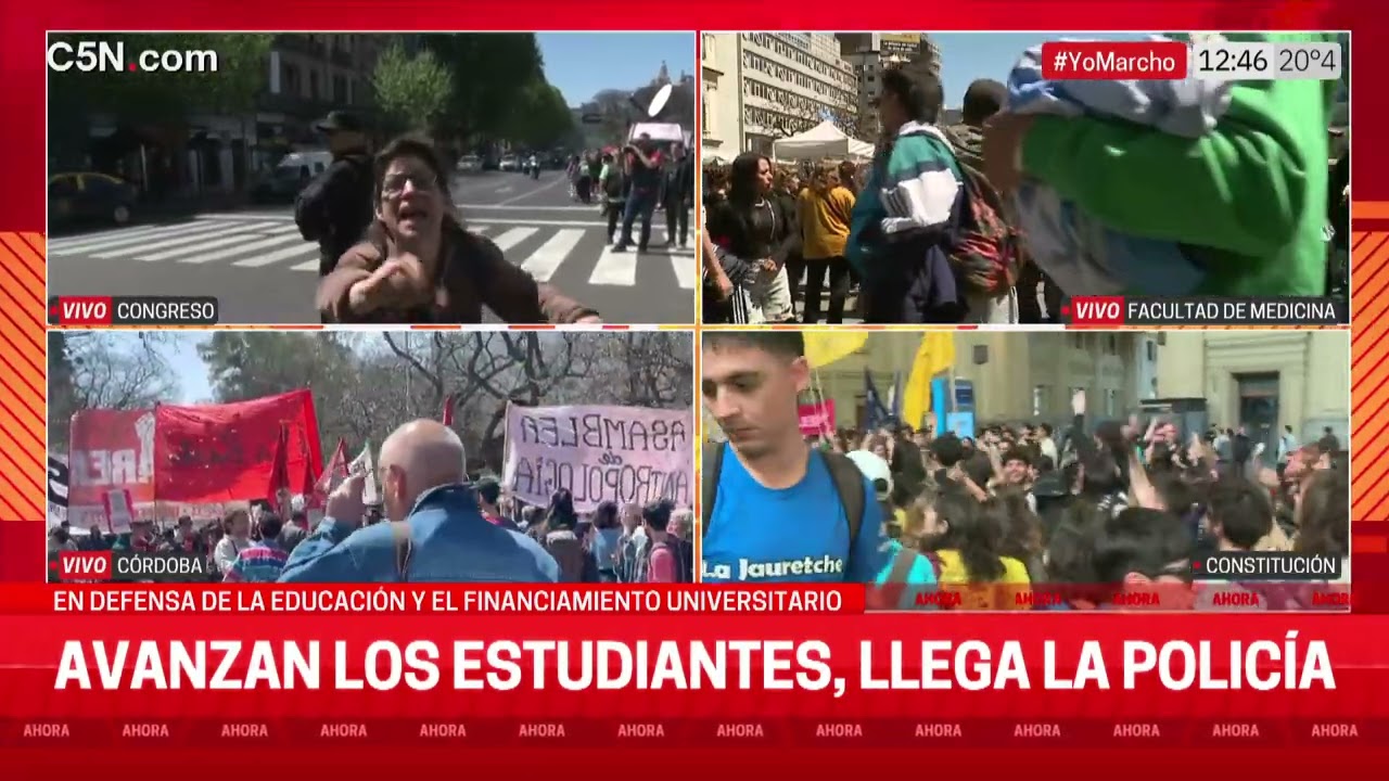 MARCHA FEDERAL UNIVERSITARIA: MOVILIZACIONES en todo el PAÍS