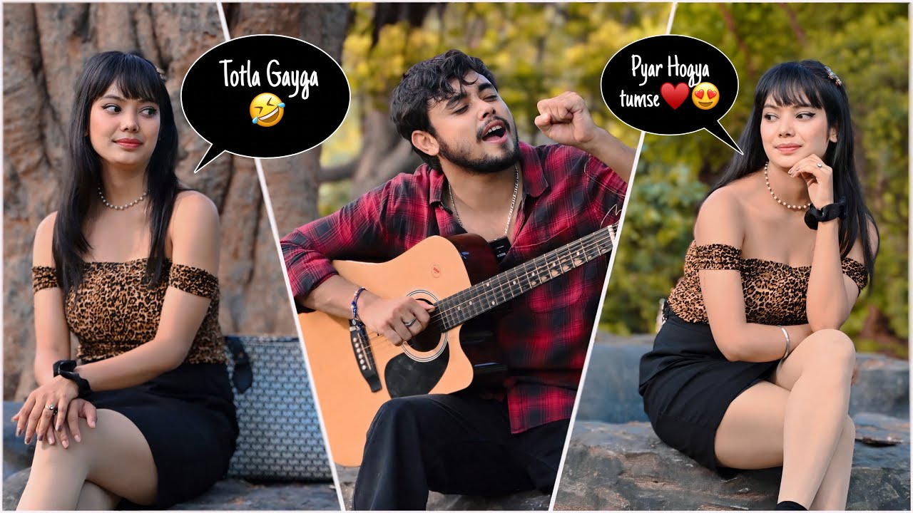 Totla Singing Prank On Stranger Girl😍 | Shocking Reactions😱| Love Songs Mashup | @Jhopdi K