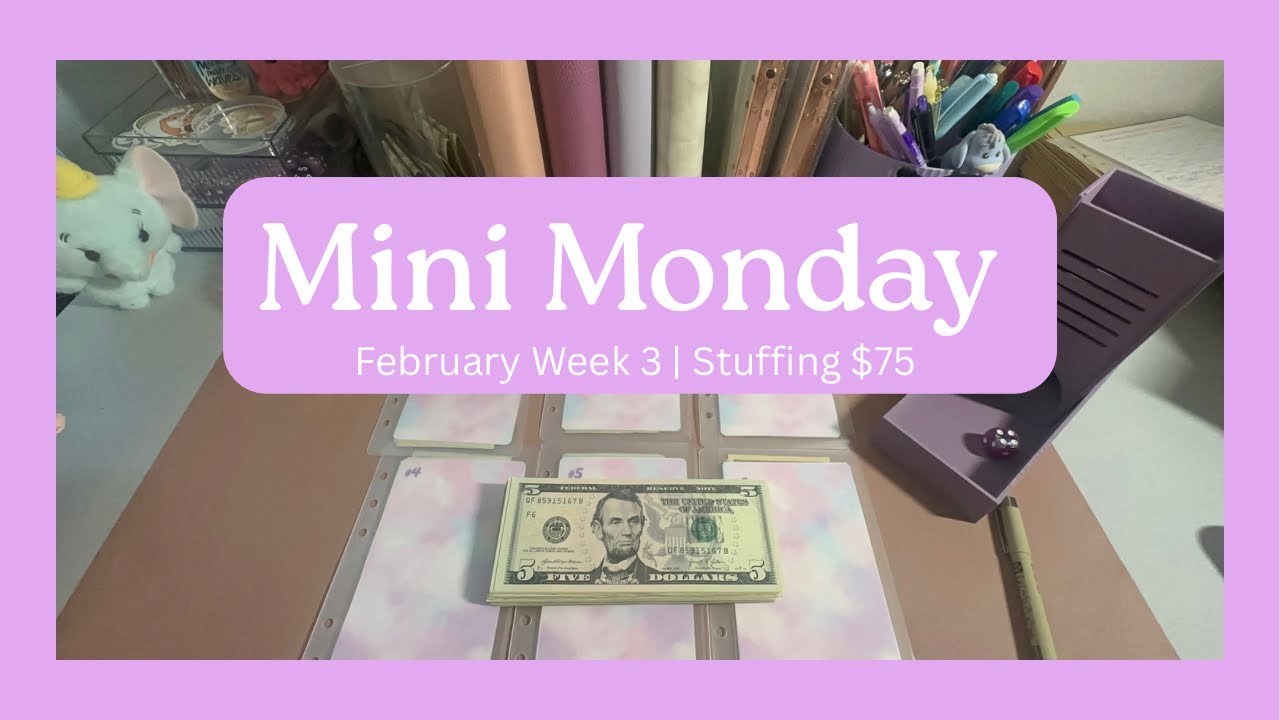 Mini Monday Challenges | February Week 3 | Stuffing $75 