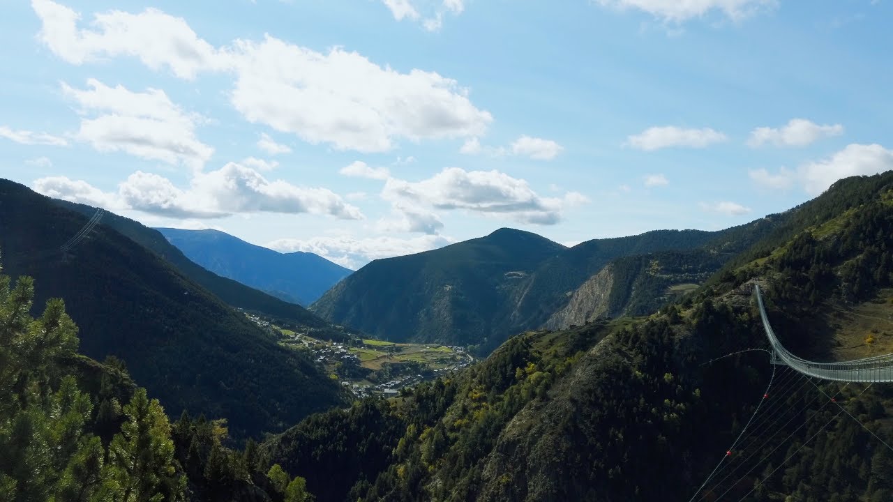 4K Relaxing View of Andorra mountains