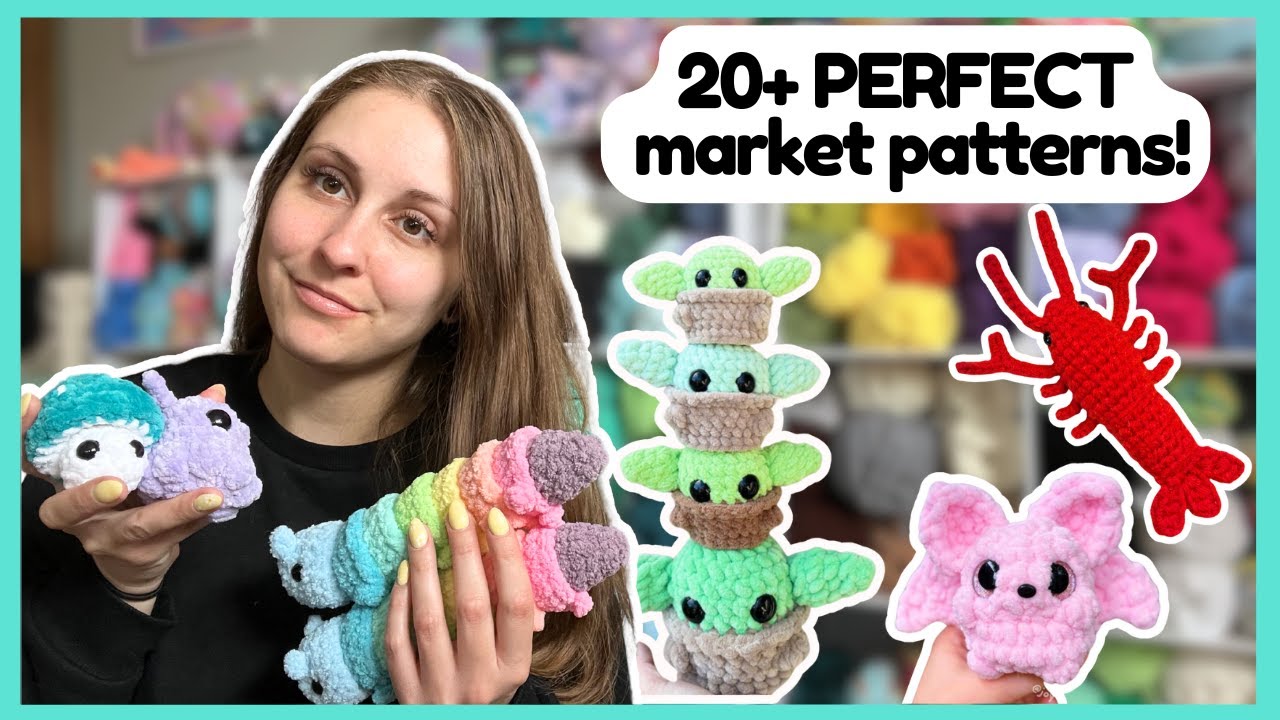 20+ PERFECT Amigurumi Patterns for Markets! 🤩
