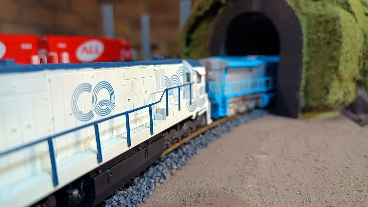 Túnel e Montanha na maquete