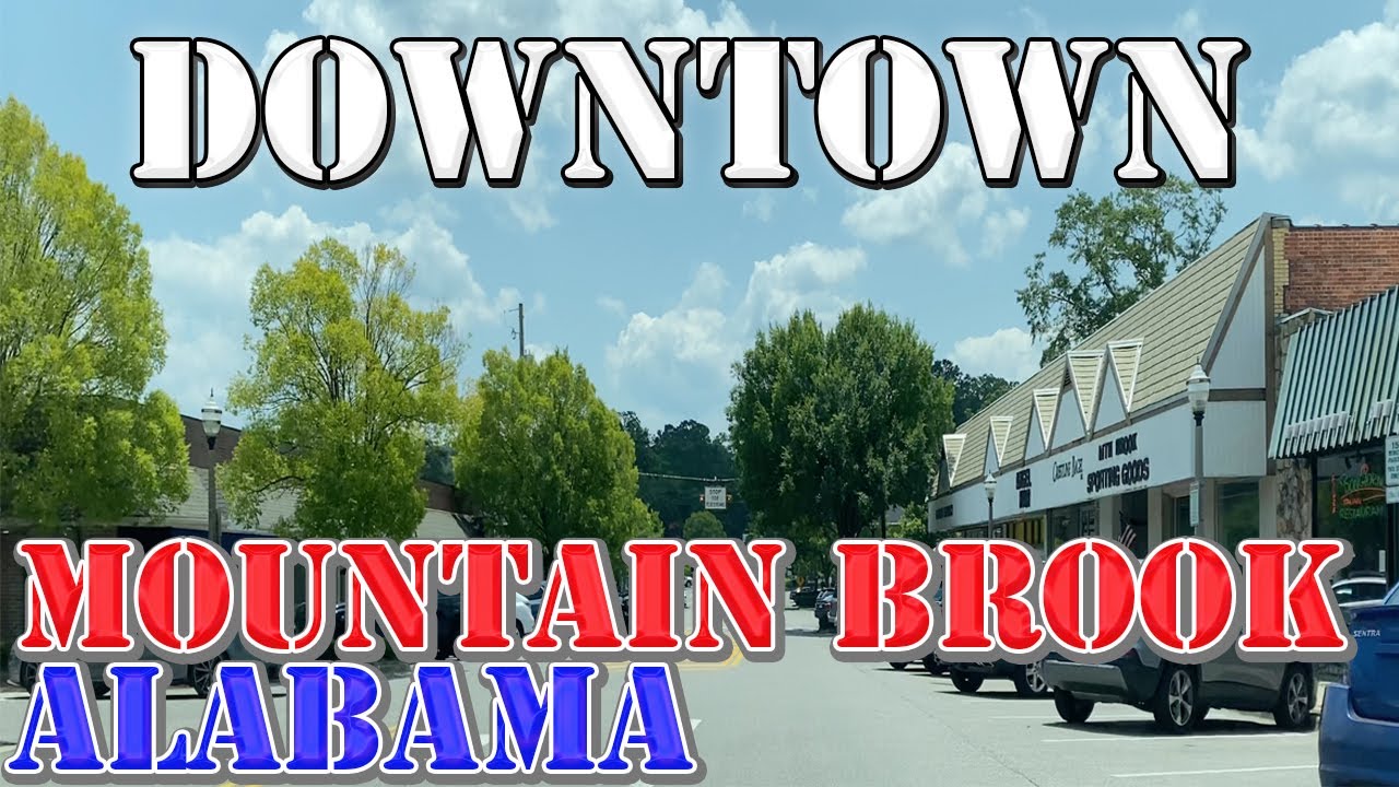 Mountain Brook - Alabama - 4K Downtown Drive