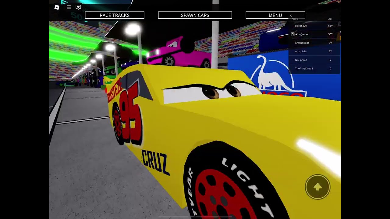 I Played Cars 3 But I almost got killed hit by Jackson and Dinoco!!!