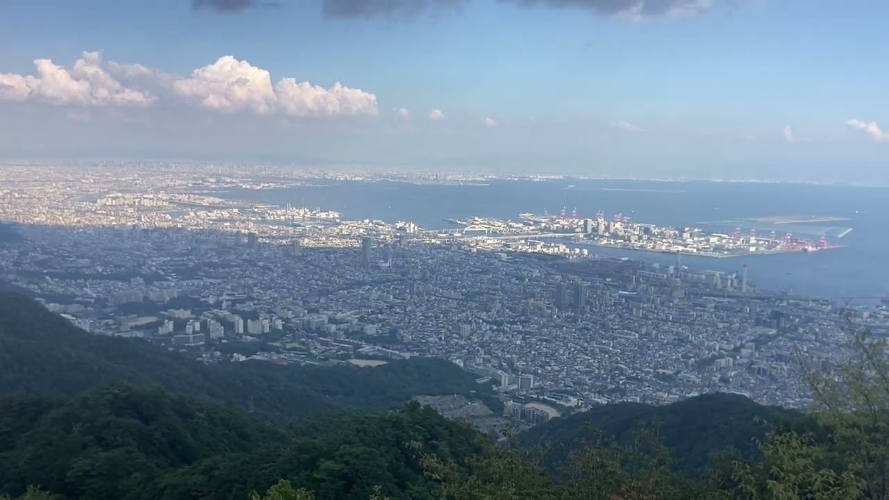 バーチャル散策【摩耶山】摩耶ロープウェイ山上駅バス停⇔摩耶山掬星台