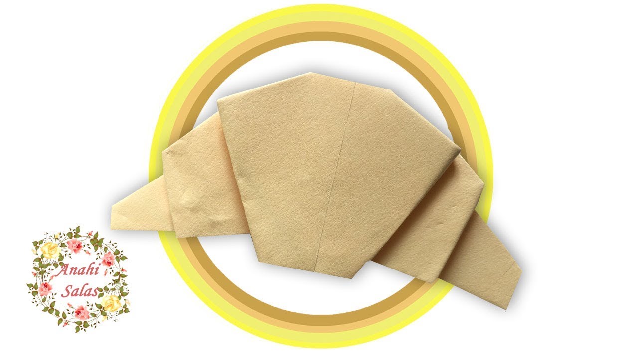 Cuernito de papel (Croissant) | Origami