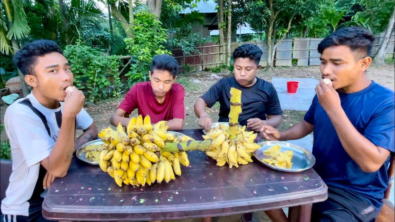 Banana 🍌 eating challenge | thalik chamani challenge | 
