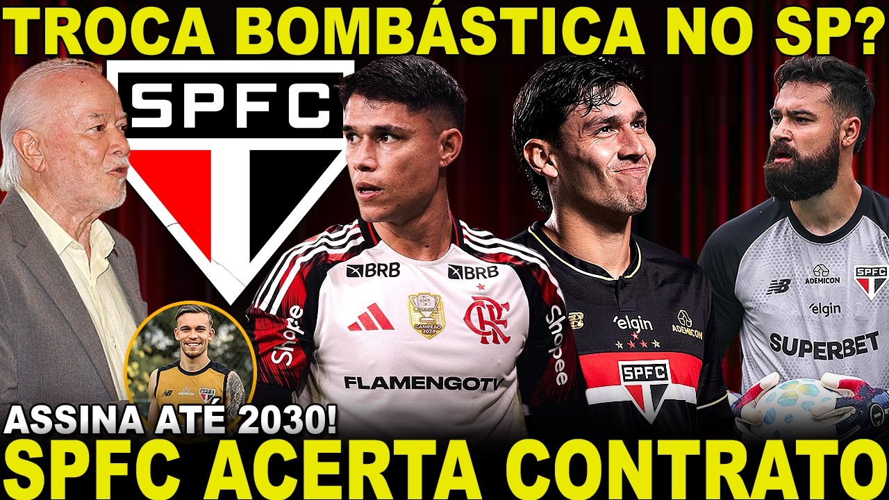 ESPETACULAR!!! SPFC VAI ANUNCIAR! ASSINA ATÉ 2030! LUIZ ARAÚJO POR MARCOS ANTÔNIO? CORONEL FORA E+