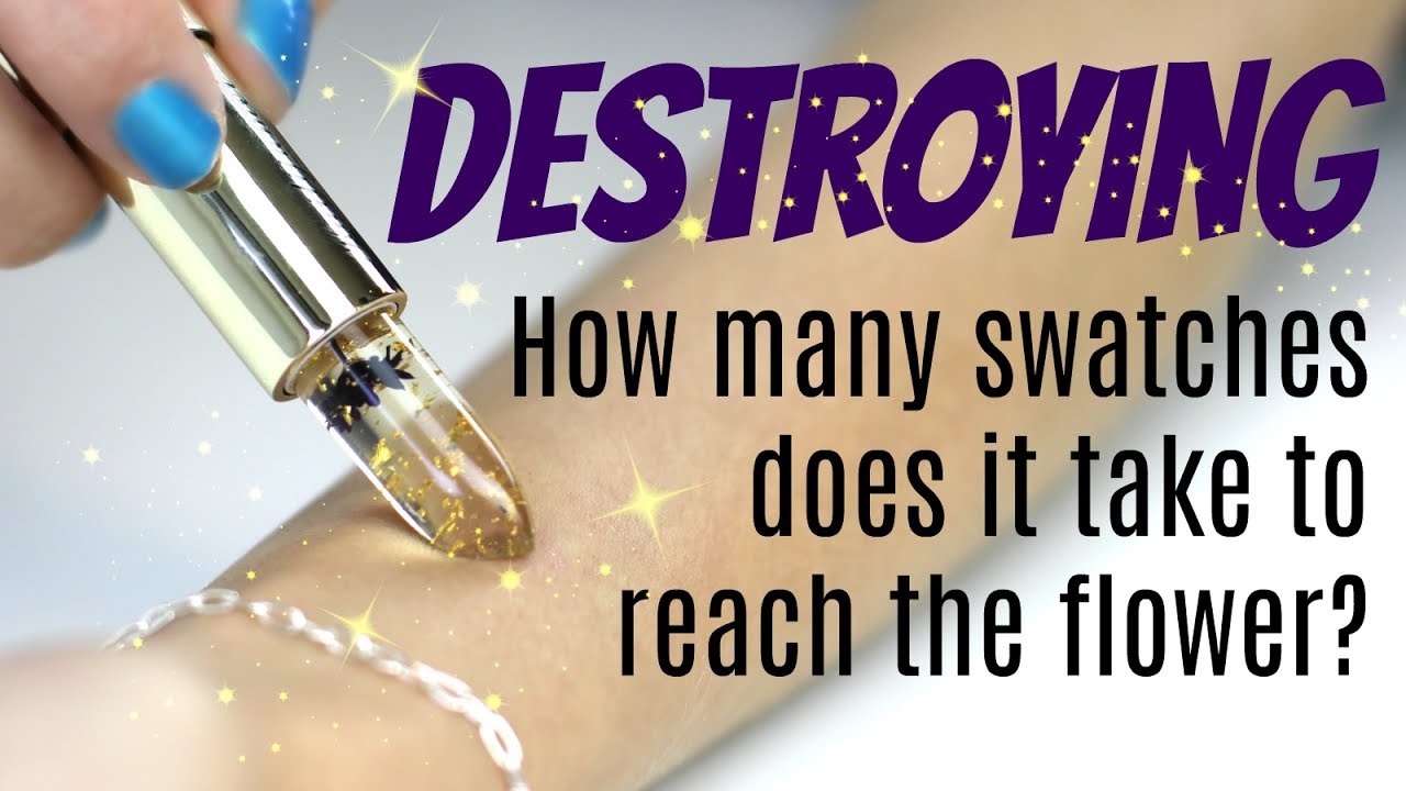 THE MAKEUP BREAKUP - How many swatches to reach the flower? Destroying Kailijumei lipstick