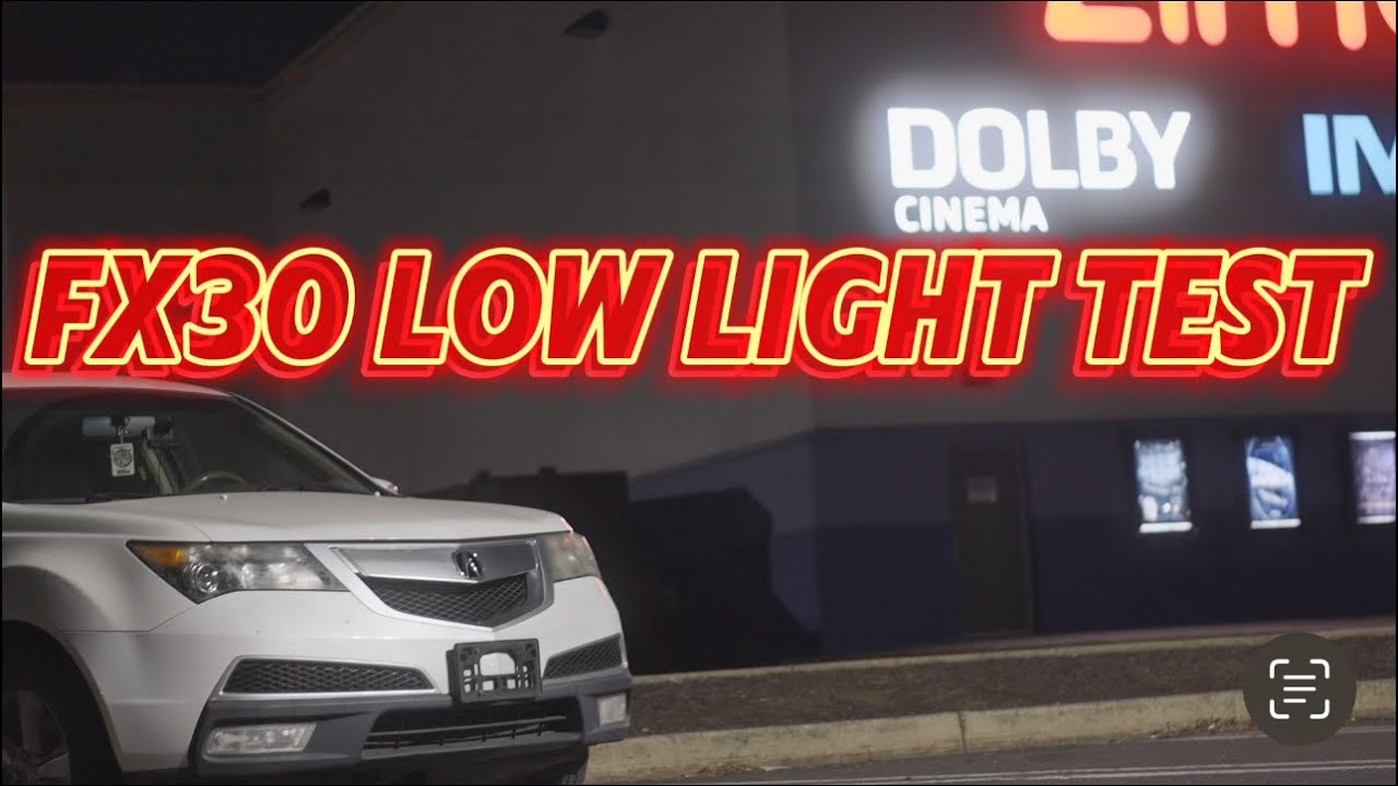 Sony FX30 Low Light Test