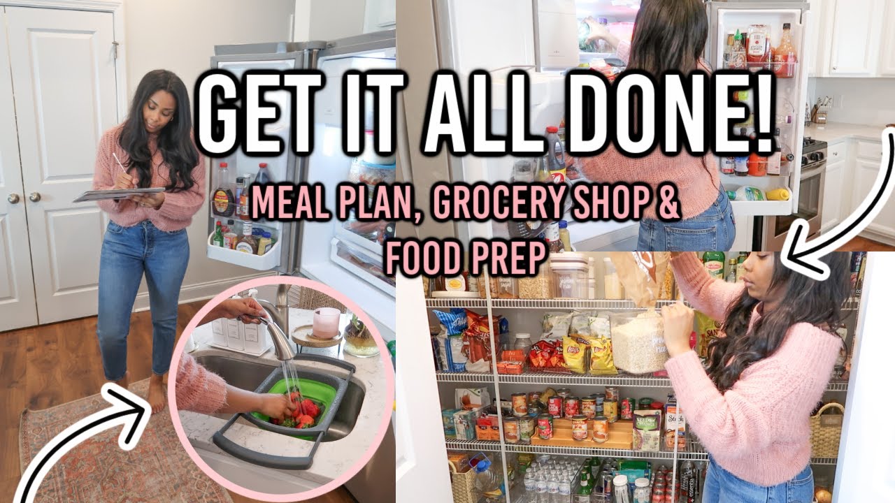 GET IT ALL DONE! MEAL PLAN, ALDI GROCERY SHOP & FOOD PREP // LoveLexyNicole