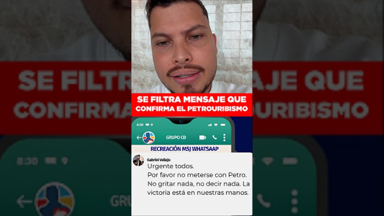🚨 El PETRO-URIBISMO es Real: Se filtra Mensaje del director del CD Gabriel Vallejo