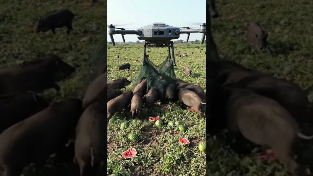 MASSIVE DRONE NETS ENTIRE HERD of Wild Boars! You Won't Believe This!